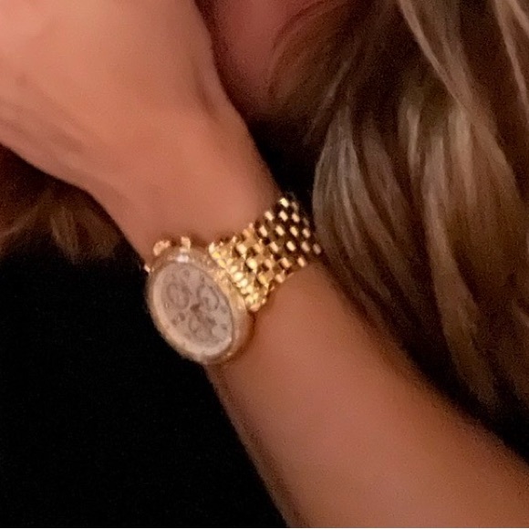 Michele Gold and Silver Chronograph Watch - Picture 4 of 4